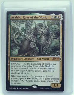 Arahbo Roar Of The World 025 NM MTG Secret Lair Drop Series Foil Cat OMG Kitties - Image 1