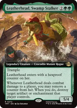 Leatherhead, Swamp Stalker - Foil - Extended Art Light Play, English Magic the G - Image 1