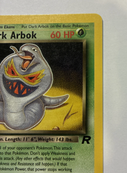 Dark Arbok Team Rocket #19 Rare WOTC Pokemon 2000 MP - Image 4