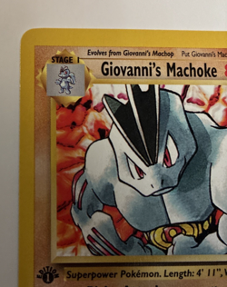 Giovanni's Machoke 1st Edition Gym Heroes #42/132 Uncommon WOTC Pokemon 2000 LP - Image 5
