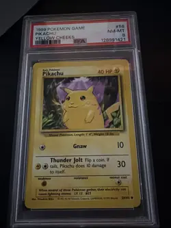 Pokemon TCG Pikachu Yellow Cheeks Psa 8 - Image 1