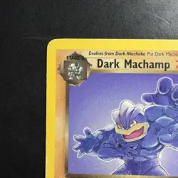 Vintage Pokemon Team Rocket Dark Machamp 27/82 Non-holo Rare WotC 2000 - Image 2