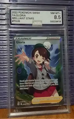 Pokemon TCG Gloria Sword & Shield: Brilliant Stars TG26/TG30 Secret Rare AGS 8.5 - Image 1