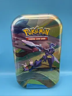 Pokemon Paldea Tin With Celreludge On Front With Two Packs Of Paldea Evolved. - Image 1