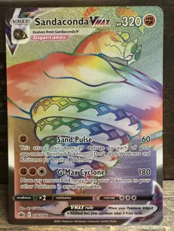 Pokemon TCG Sandaconda VMAX Chilling Reign 206/198 Holo Secret Rare - Image 1