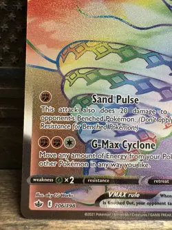Pokemon TCG Sandaconda VMAX Chilling Reign 206/198 Holo Secret Rare - Image 4
