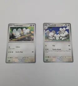 Lot of 2 Pokemon Cards - Tandemaus & Maushold - Paldean Fates - Image 2