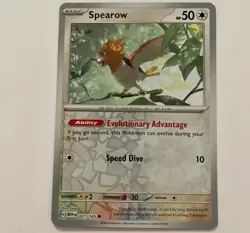 Pokemon TCG Spearow 021/165 Scarlet & Violet 151 Reverse Holo Common NM+ - Image 1