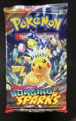 Pokemon Scarlet & Violet Surging Sparks (1) Sealed Booster Pack English TCG D3 - Image 1