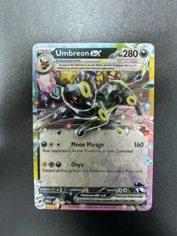 Umbreon EX 60/131 Double Rare Pokemon TCG Prismatic Evolutions NM - Image 1