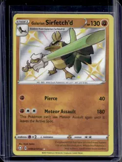 2021 Pokemon SWSH Shining Fates Galarian Sirfetch d Shiny Vault #SV064/SV122 - Image 1