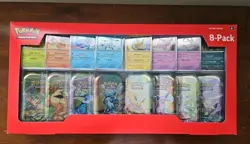 POKEMON Scarlet & Violet: Prismatic Evolutions Mini Tin 8-Pack SEALED - Image 1