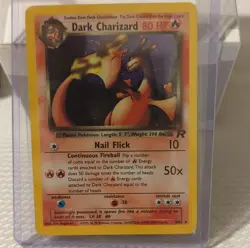 Dark Charizard Holo Rare Team Rocket 4/82 English 80 HP Vintage Pokemon 2000 - Image 3