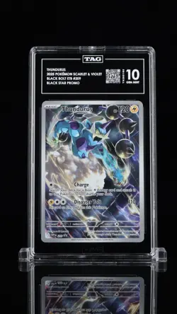 2025 Pokemon Black Bolt ETB Promo SVP #209 Thundurus Tag 10 - Highest Ranked - Image 1