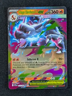 2025 Pokemon MEGA CHARIZARD X EX #013/094 Phantasmal Flames Double Rare English - Image 1