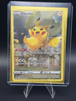 Pikachu Crown Zenith Galarian Gallery GG30/GG70 Holo Full Art Pokemon Card NM - Image 1