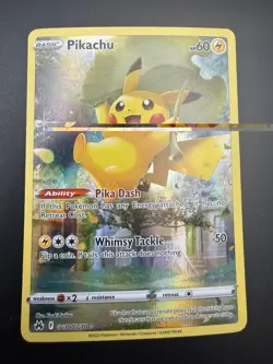 Pikachu Crown Zenith Galarian Gallery GG30/GG70 Holo Full Art Pokemon Card NM - Image 5
