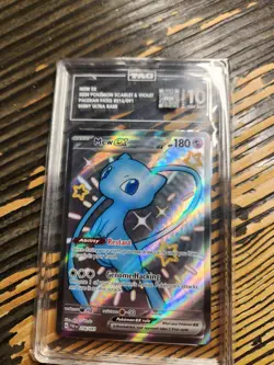 Pokemon Mew EX TCG Paldean Fates Holo Card 216/091 Shiny Full Art - Image 1