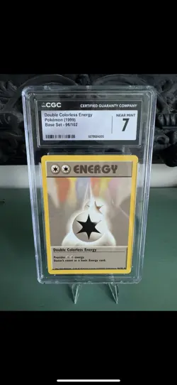 Pokemon: Base Set Shadowless: Double Colorless Energy 96/102 CCG 7 - Image 1