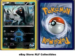2015 Pokemon, Double Crisis, #16/34 Team Aqua's Poochyena, Reverse Holo Common - Image 1