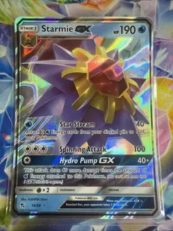 Pokemon Card TCG - Starmie GX #2 - 14/68 - Hidden Fates - Full Art - Image 1