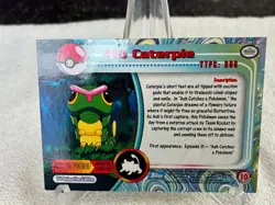 CATERPIE #10 Non-Holo 1999 Topps Pokemon Series 1 Blue Logo 1st Printing - Image 4