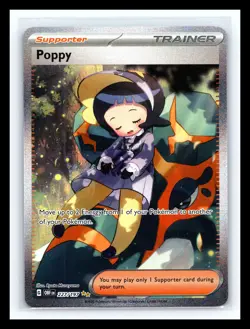 💥 Pokemon TCG Poppy 227/197 Sir Obsidian Flames Special Illustration Rare Holo - Image 1