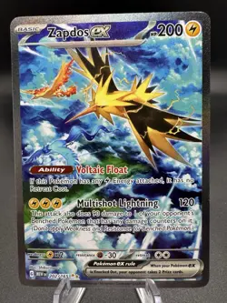 Pokemon TCG Zapdos ex 202/165 Special Illustration Rare Scarlet & Violet 151 NM - Image 1