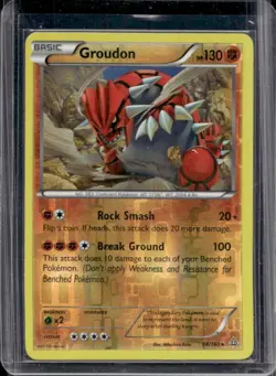 2015 Pokemon XY Primal Clash Groudon Reverse Holo #84/160 - Image 1