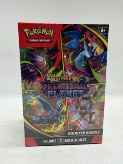 Pokemon TCG Mega Evolution Phantasmal Flames Booster Bundle-6 Booster Packs Each - Image 1