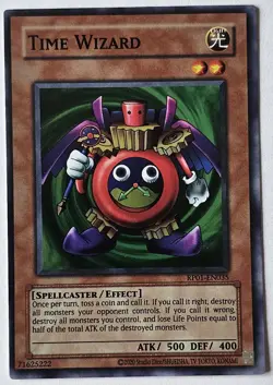 Yu-Gi-Oh! Card TCG Time Wizard RP01-EN035 2024 Retro Pack Reprint Super Rare NM - Image 1