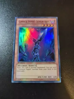 YUGIOH Super Rare Gimmick Puppet Scissor Arms NUMH-EN008 1st Edition - Image 1