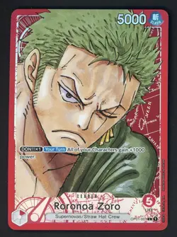 2022 One Piece OP01 EN Alternate Art #001 Roronoa Zoro - Image 1