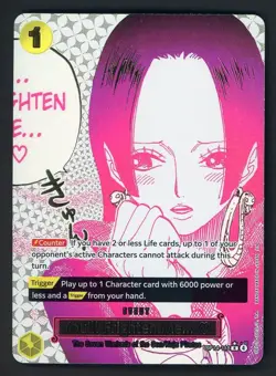 2026 One Piece OP13-118 Alternate Art You'll Frighten Me.. Boa Hancock - Image 1