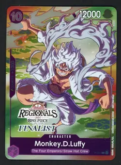 One Piece English P-041 Monkey D. Luffy Offline Regionals Finalist Promo - Image 1