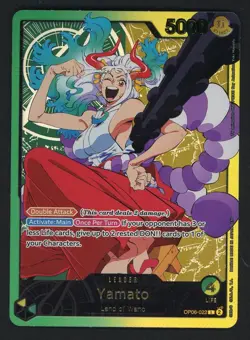 Yamato OP06-022 L Gold Text Anime 25th Collection ONE PIECE Card English - Image 1