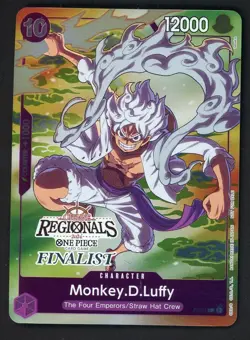 One Piece English P-041 Monkey D. Luffy Offline Regionals Finalist Promo - Image 1