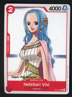 2022 One Piece ST01 Super Pre-Release #009 Nefeltari Vivi - Image 1