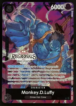 2024 ONE PIECE OFFLINE REGIONALS PACK 2024 VOL.3 #091 MONKEY D. LUFFY - Image 1