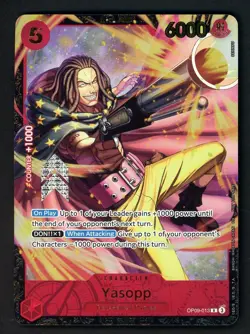 2025 ONE PIECE PROMOS #013 YASOPP OFFICIAL EVENT TOP PRIZE - Image 1