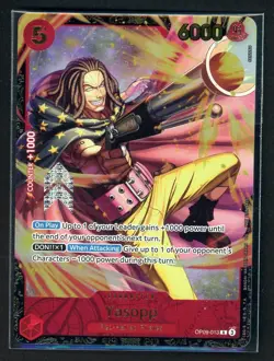 2025 ONE PIECE PROMOS #013 YASOPP OFFICIAL EVENT TOP PRIZE Sealed - Image 1