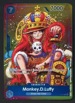One Piece English P-043 Monkey D. Luffy Convention Exclusive Foil Promo - Image 1