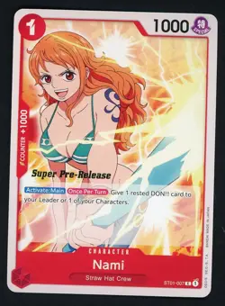 One Piece Nami ST01-007 Pre-Errata Starter Deck 1: Straw Hat Crew Regular - Image 1