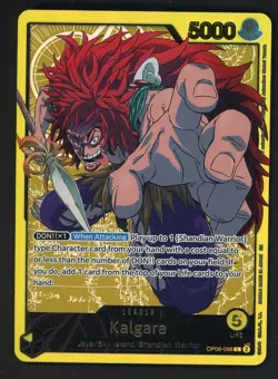 Kalgara 098 Parallel Alt Art OP08-098 Two Legends Foil One Piece TCG Gold Text - Image 1