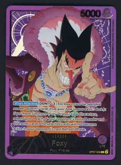 One Piece EB02 Foxy Gold Text SP Leader OP07-059 Uta 25th Anniversary - Image 1