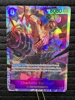 Charlotte Katakuri OP11-067 SR One Piece TCG Fist of Divine Speed NM - Image 1
