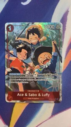 Ace & Sabo & Luffy (Alternate Art) OP13-007 Carrying On His Will Foil - Image 1
