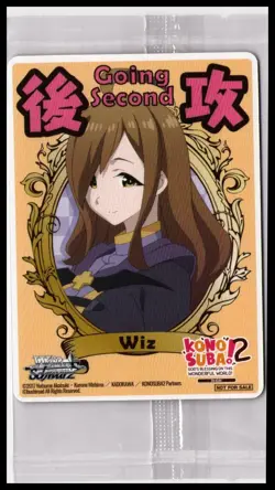 Weiss Schwarz Konosuba Re:Edit Wiz Going Second Turn Marker | Factory Sealed NM - Image 1