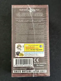 Weiss Schwarz: Sword Art Online Alternative Gun Gale Online Booster Box Sealed - Image 2
