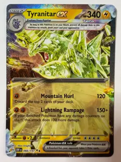 Tyranitar Ex 66/197 Pokemon TCG Obsidian Flames Double Rare Holo NM English Card - Image 1